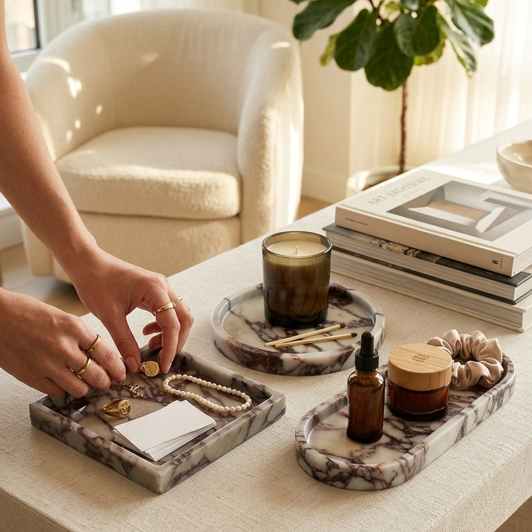Atelier - Marble Tray Set