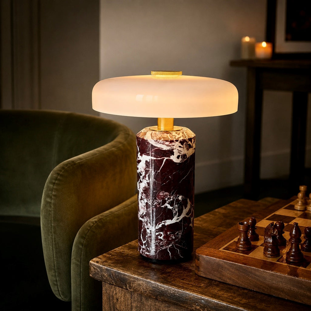 Lumière Rouge - Marble Lamp