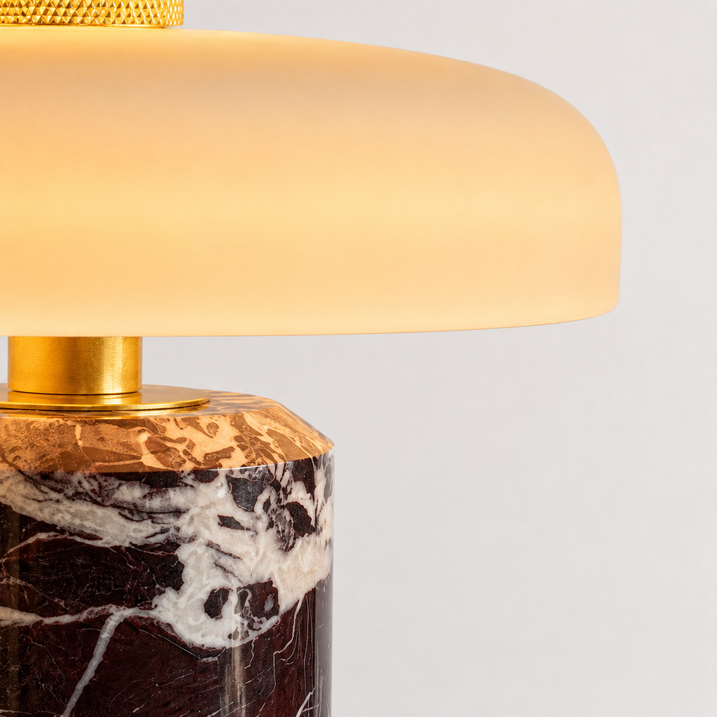 Lumière Rouge - Marble Lamp