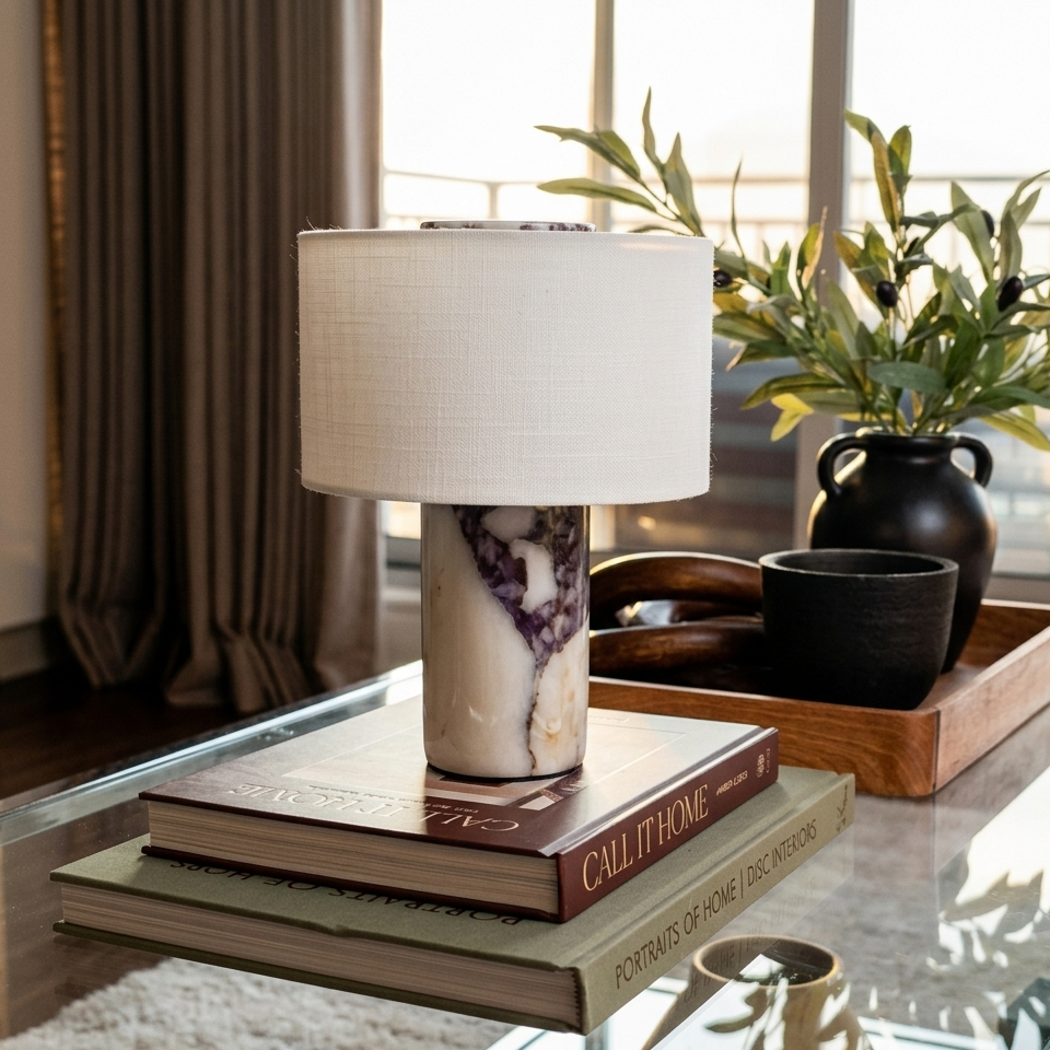 Le Marais - Lampe de table en marbre